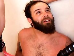 Bearded Bitch Boy Rectal Pegging Milk Tit Squirt