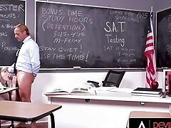 Satans Film - Bratty Student Melody Marks Inhales And Fucks Her Instructor's Big Dick